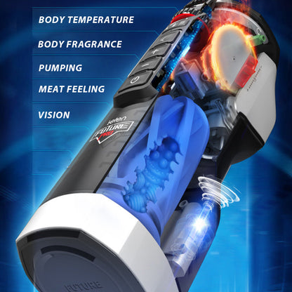 Leten Automatic Telescopic Heating Voice Perfume Motorized Male Masturbator