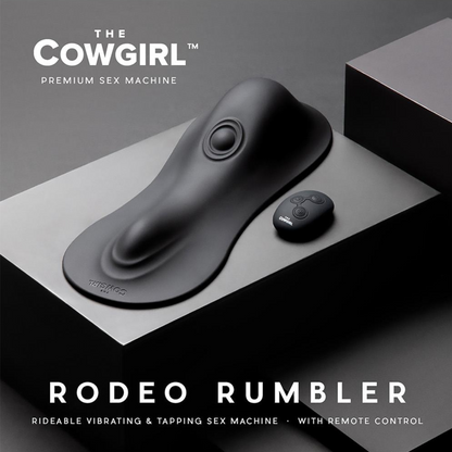 Cowgirl Rodeo Rumbler Grinding, Vibrating & Tapping Machine - Easy Hands-Free Clit 'O's!