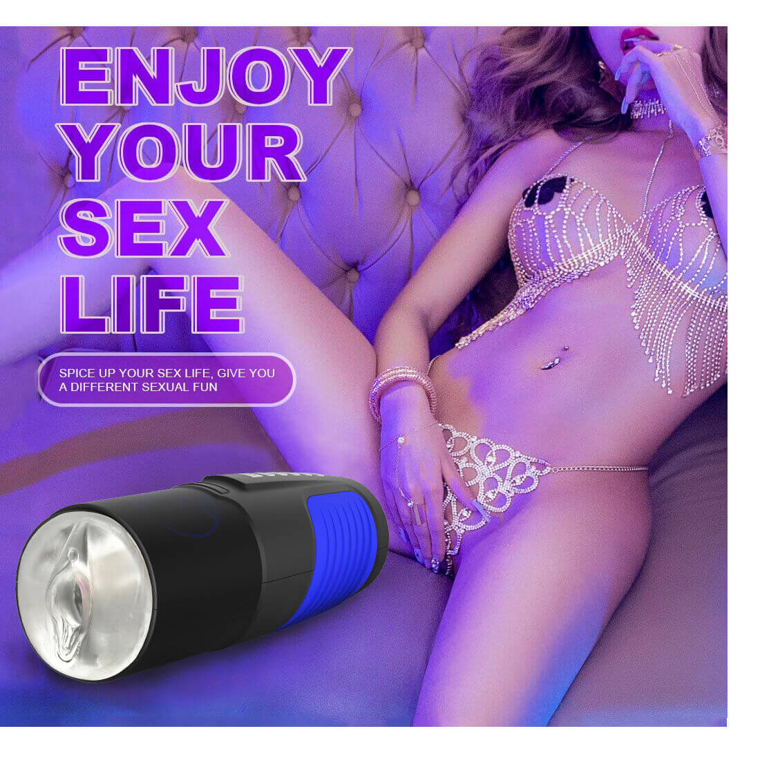 Automatic Rotation Intelligent Voice Masturbator Adult Toy