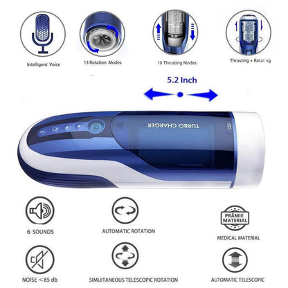 LETEN 4D Automatic Heating Piston Hands Free Masturbator