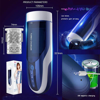 LETEN 4D Automatic Heating Piston Hands Free Masturbator