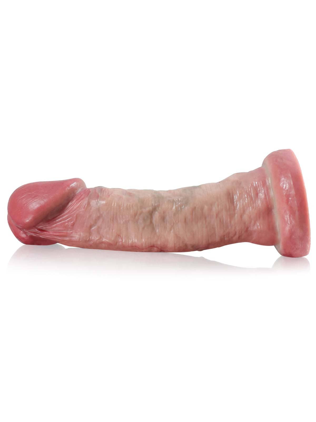 Lawyer 8.9" X 2" Realistic Soft Dildo No Balls Big Mushroom Head
