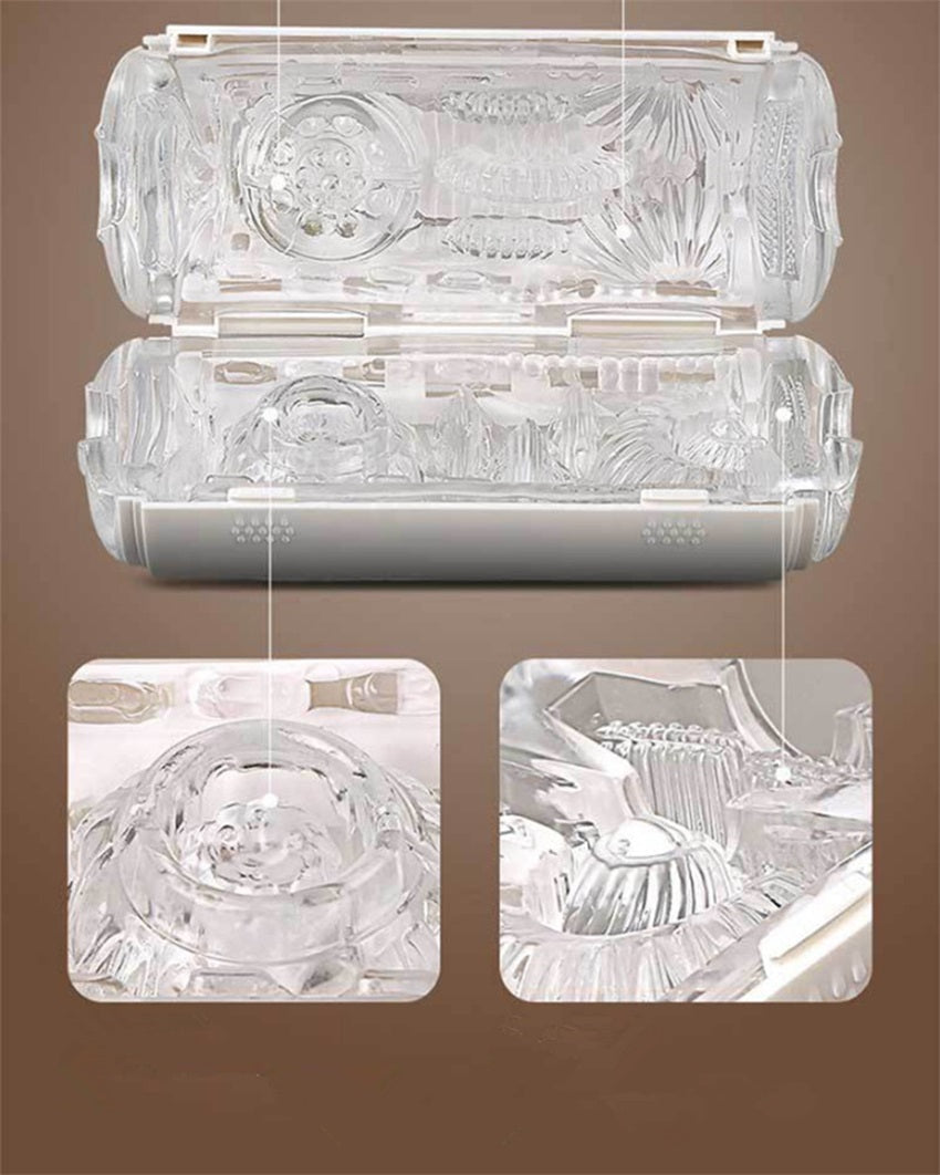 Leten Space Capsule Flip Dual Holes Manual Masturbation Cup