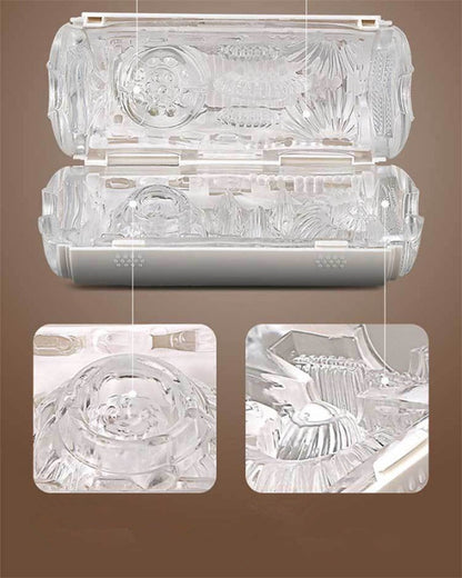 Leten Space Capsule Flip Dual Holes Manual Masturbation Cup