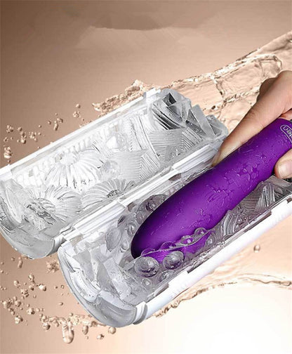 Leten Space Capsule Flip Dual Holes Manual Masturbation Cup