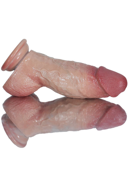 Londo 6.5" x 2.2" Thick Short Fat Dildo Asian Flesh Soft Skin