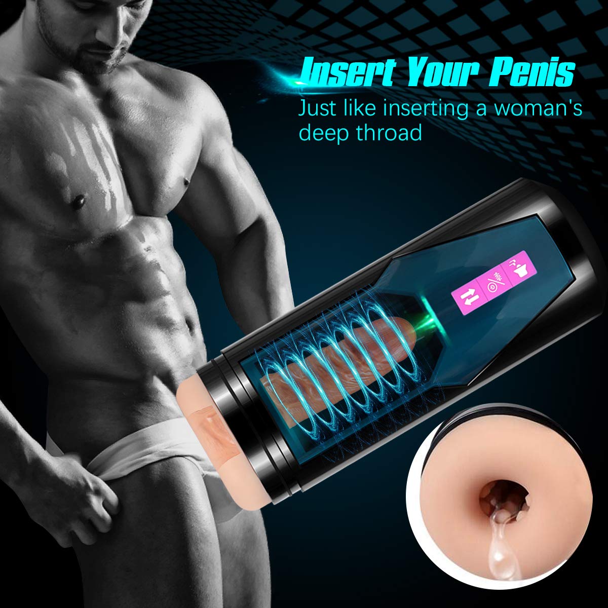 Automatic Stroker Toy Erotic Massage Penis Cock Trainer