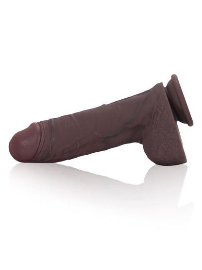 Martin 9" X 2.1" Real Feel Thick Realistic Black Cock Dildo