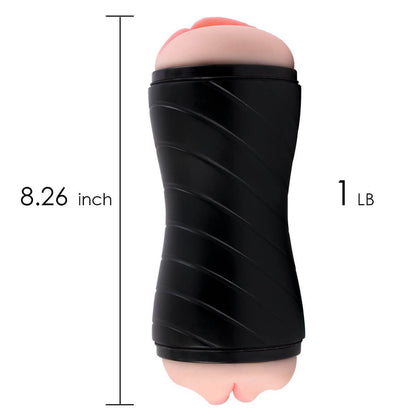 Dual Use Vagina Mouth Masturbator Realistic 3D Deep Throat Sex Toy