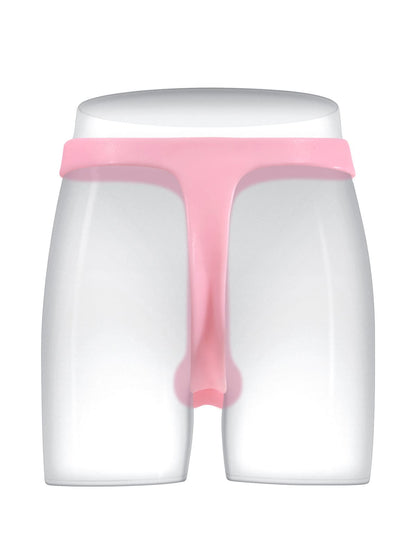 Nathan Pink Realistic Silicone Strapped Dirty Penis, Sexy Thong Style - with 5.9" x 1.6" Dildo