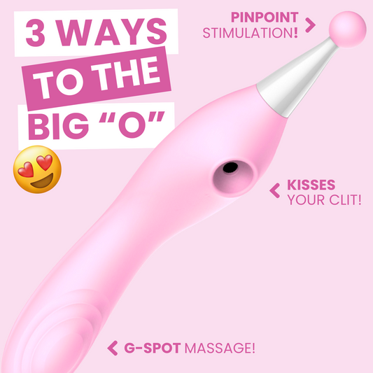 Pleasure Seeker Clit Sucker, G-Spot, & Clitoral Vibrating Wand