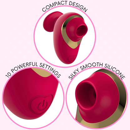 Silicone Pussy Pal Air Pulse Vibrator - Fits in Your Hand!