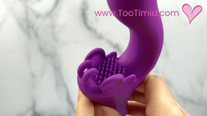 Fluttering Bliss Silicone Dual Action Butterfly Vibrator - It's Waterproof!