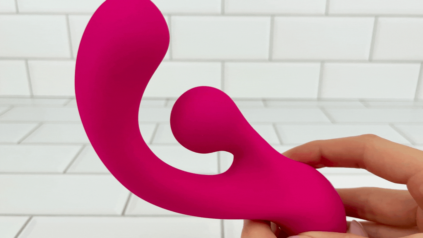 Dual Action Silicone Rotating Clit & G-Spot Vibrator - Nub Rubs Your Clit into Toe-curling Bliss!