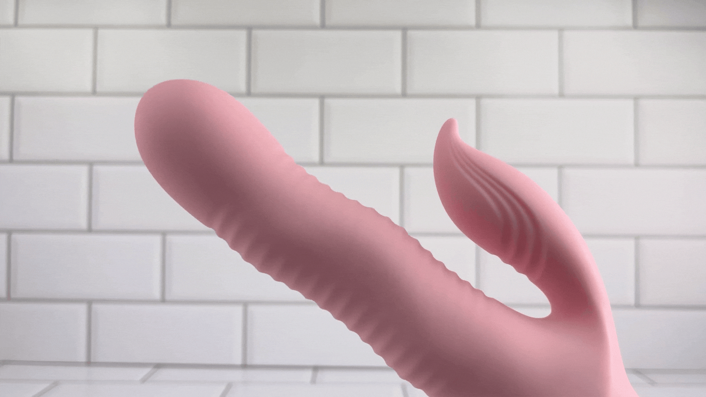 Rolling Wave-Action Silicone Rabbit - The Ultimate Internal Massage!