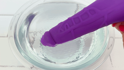Silicone Vibrating Dildo with Realistic Penis Shape - Comes with Suction Cup Attachment!