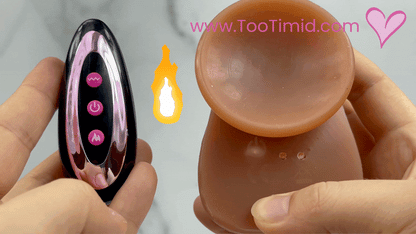Mega Thruster - Wireless Thrusting, Vibrating, & Heating Dildo: Perfect for Hands-Free Fun!