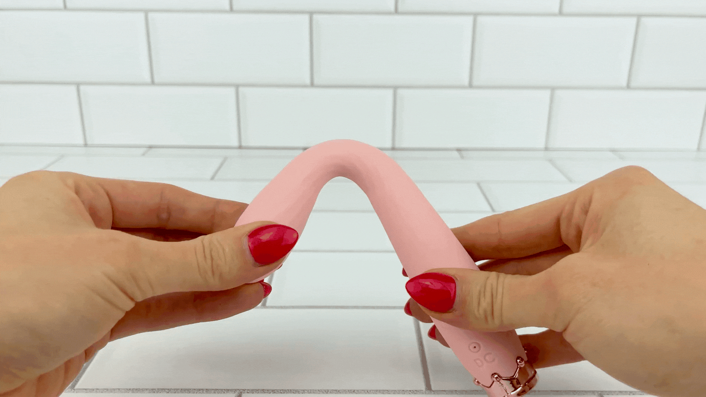 Beginner's Silicone G Spot Vibrator - Flexible Slim Shaft with Toe-Curling Power