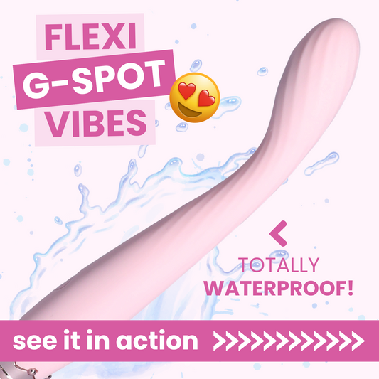 Beginner's Silicone G Spot Vibrator - Flexible Slim Shaft with Toe-Curling Power