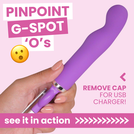 Rechargeable Purple Vibrator