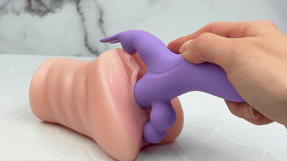 Lavender Trifecta Silicone Triple Stimulator - Powerful Vibes in Dual Motors!