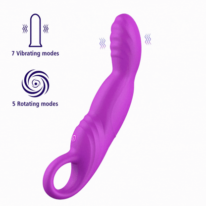 Rotating Rippled G-Spot Vibrator