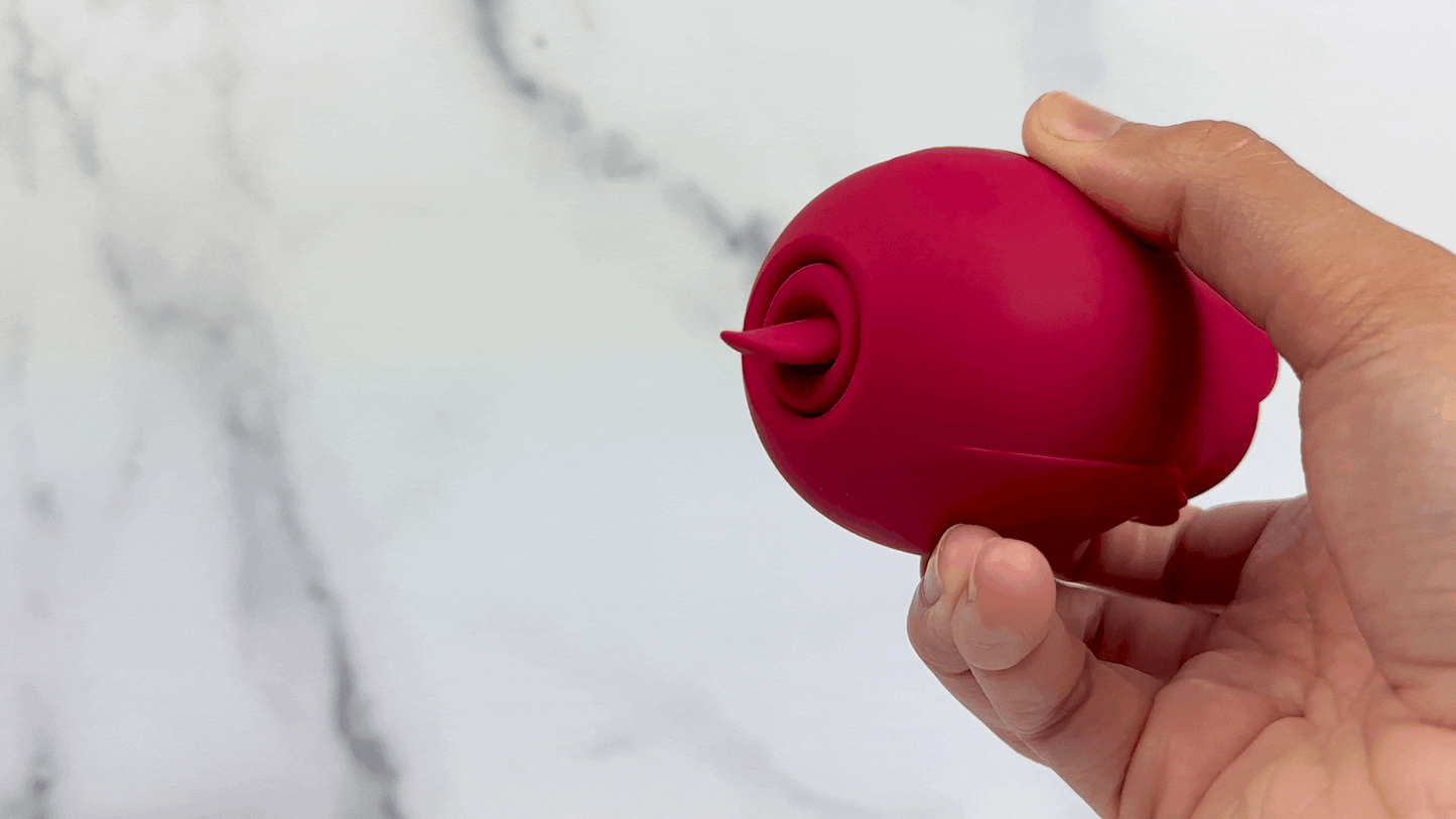 The Rose Vibrator | Duo Flickering Tongue Licker & Clitoral Air Vibrator