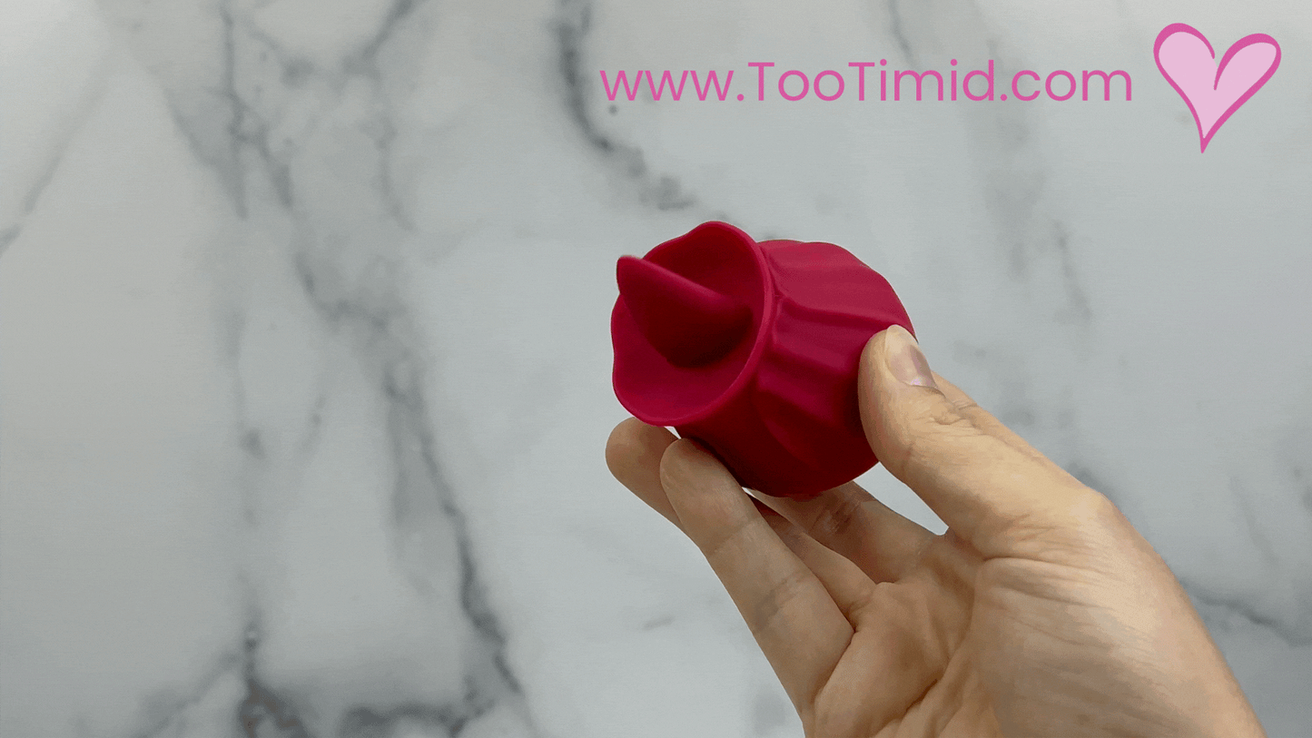 Bhava Rechargeable Flickering Tongue Rose | Clit Licking Stimulator