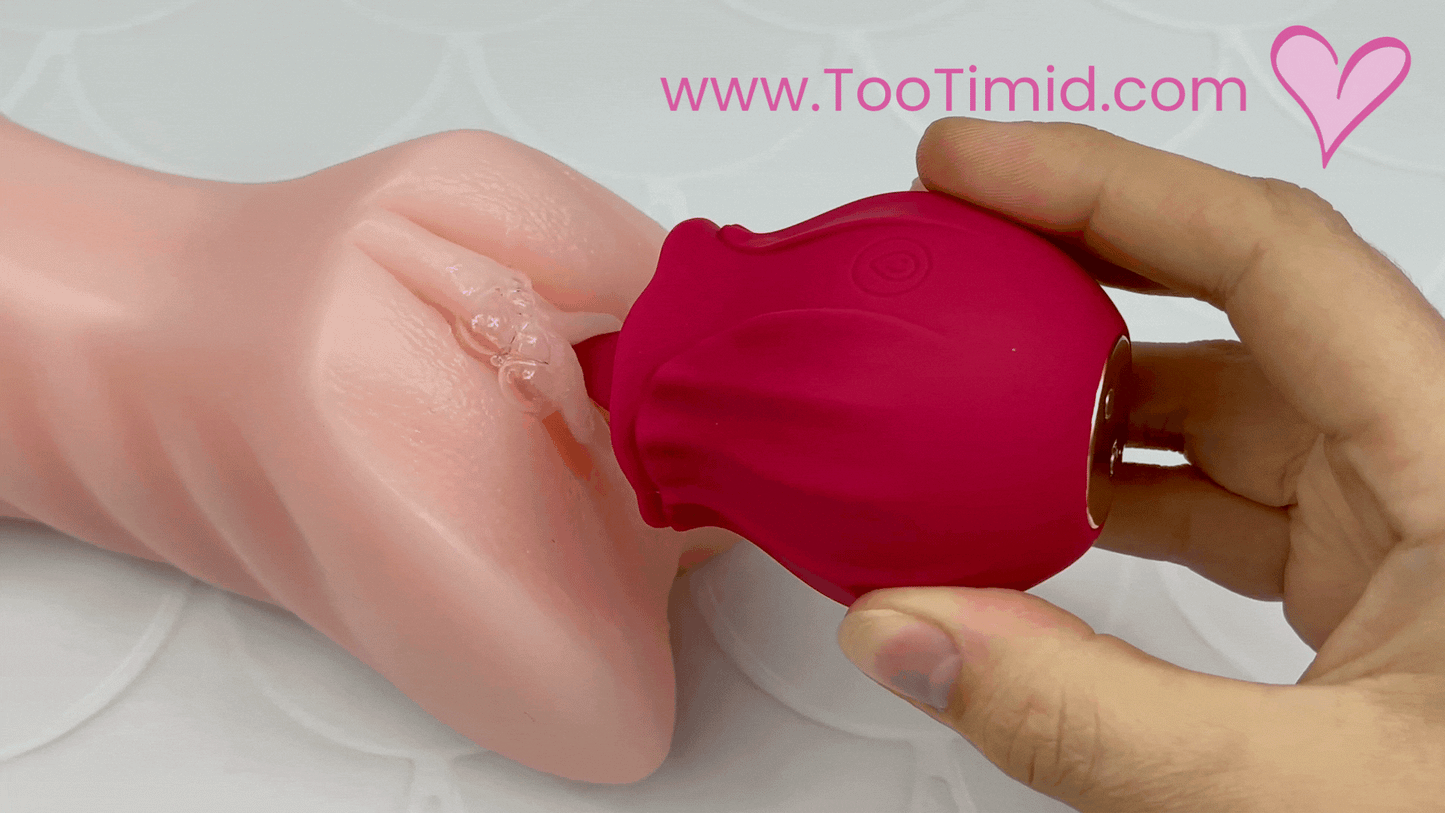 Bhava Rechargeable Flickering Tongue Rose | Clit Licking Stimulator
