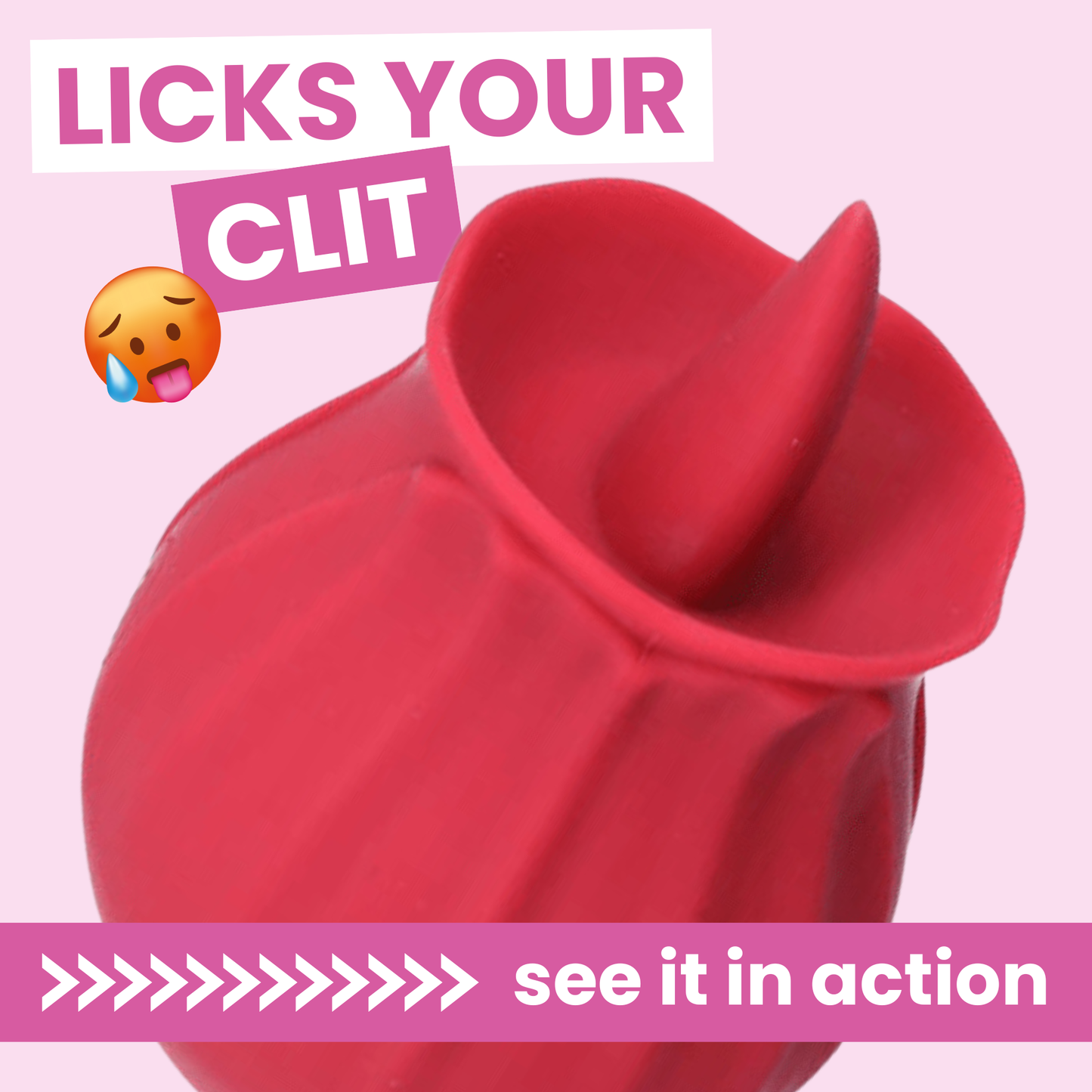 Bhava Rechargeable Flickering Tongue Rose | Clit Licking Stimulator
