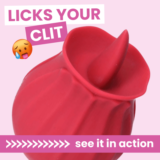 Bhava Rechargeable Flickering Tongue Rose | Clit Licking Stimulator