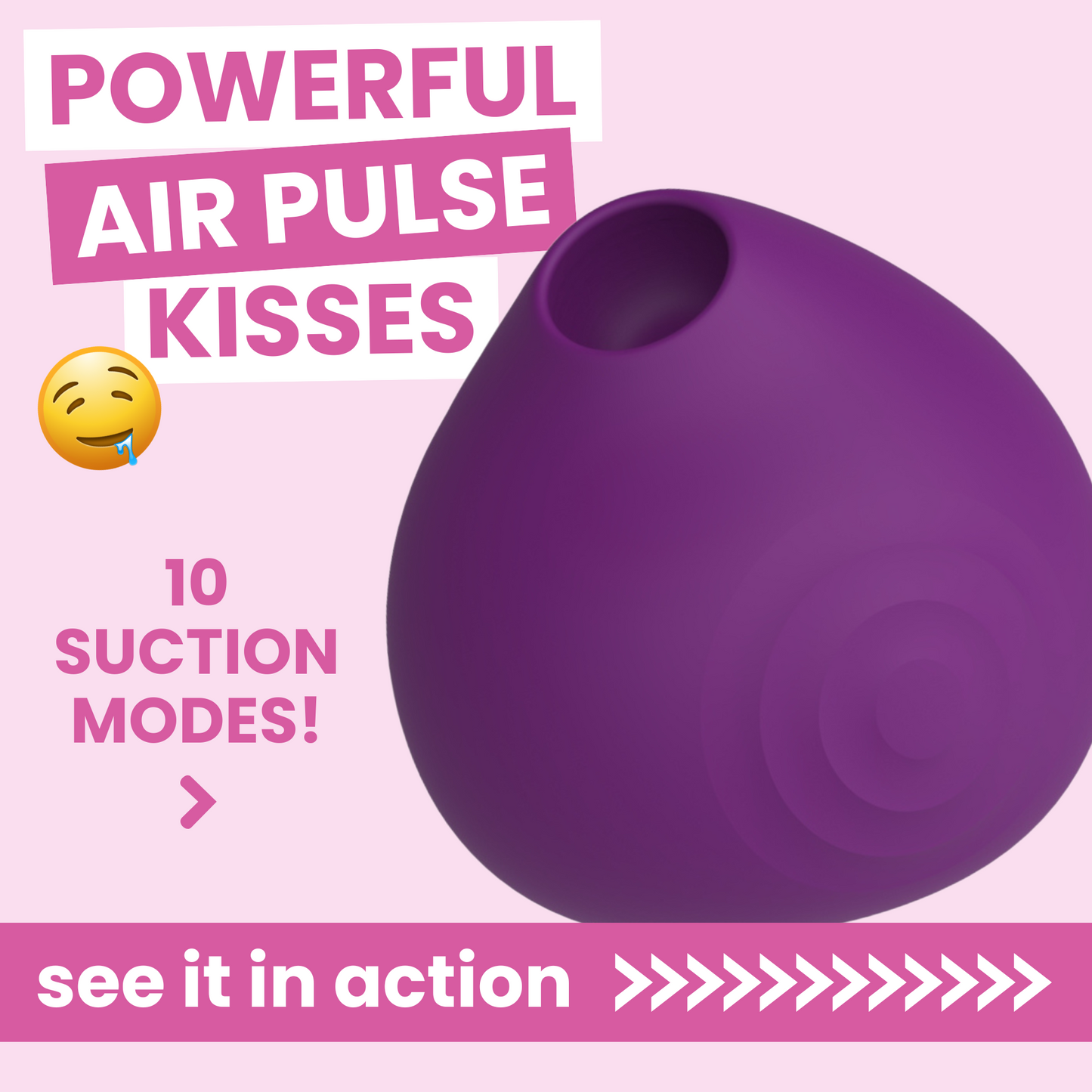 KISS Mini Air Pulse Clit Kissing Vibrator
