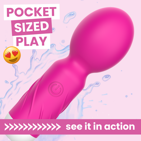 Wanda Mini Pocket Play Wand Vibrator - Strong Cl*t O's During Sex!