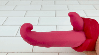 Warming Silicone Thrusting & Rotating Suction Cup Tongue with Remote - Deep, Hands-Free Penetration and Wild Oral!