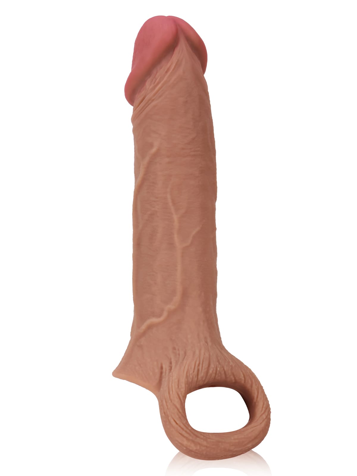 Perfect 8” Length x 5.9” Girth M/L Size Penis Sleeve With Ejaculatory Hole