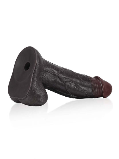 Raptor  10" x 2.5" Huge Thick Sliding Skin Vac-U-Lock Dildo With Moving Balls & Suction Cup