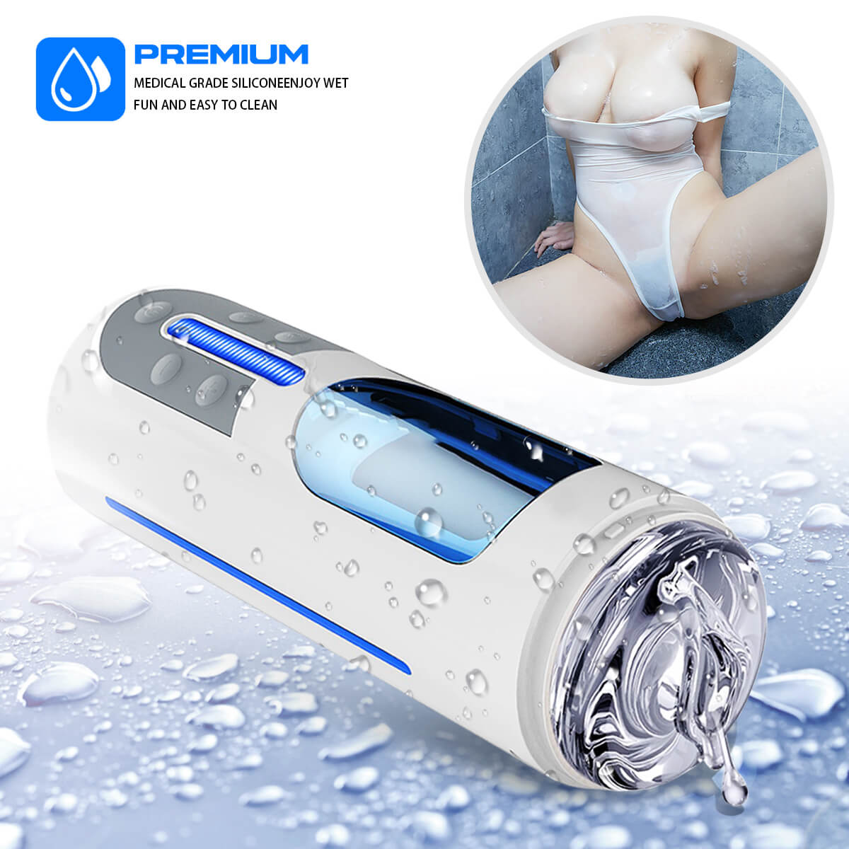 Leten A380 Piston Automatic Telescopic Masturbation Cup
