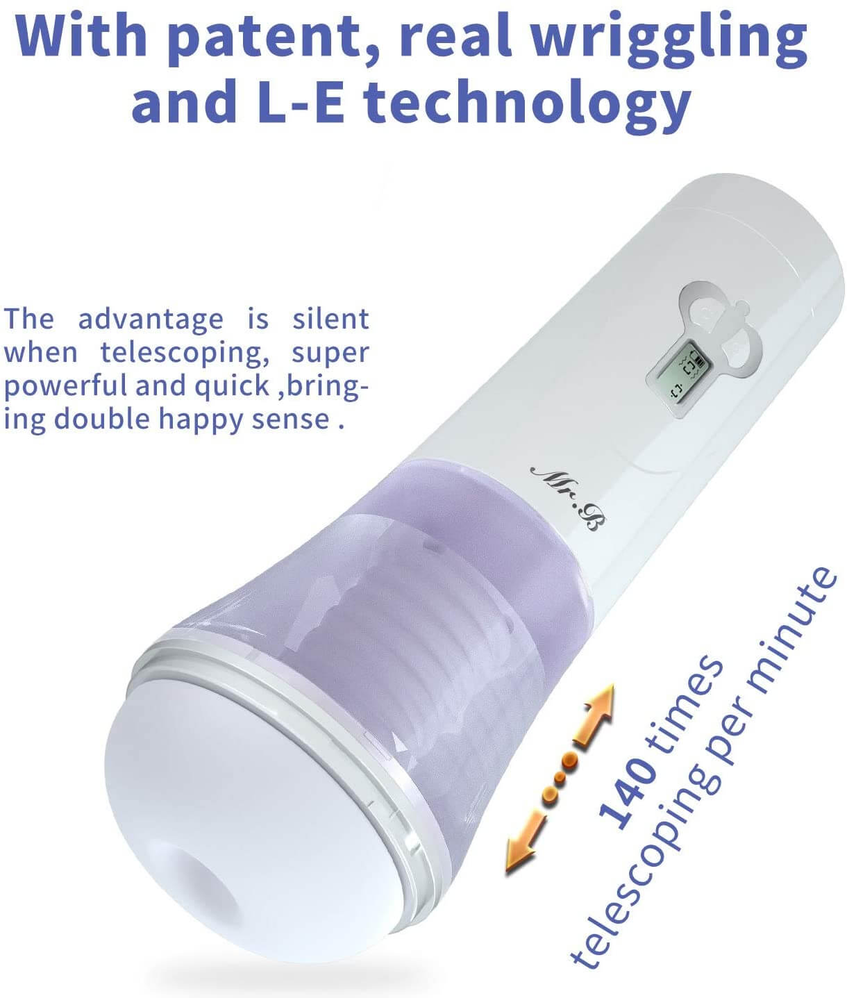 Sucking Fleshlight Penis Suction Toy Wriggling Thrusting Voice Toy