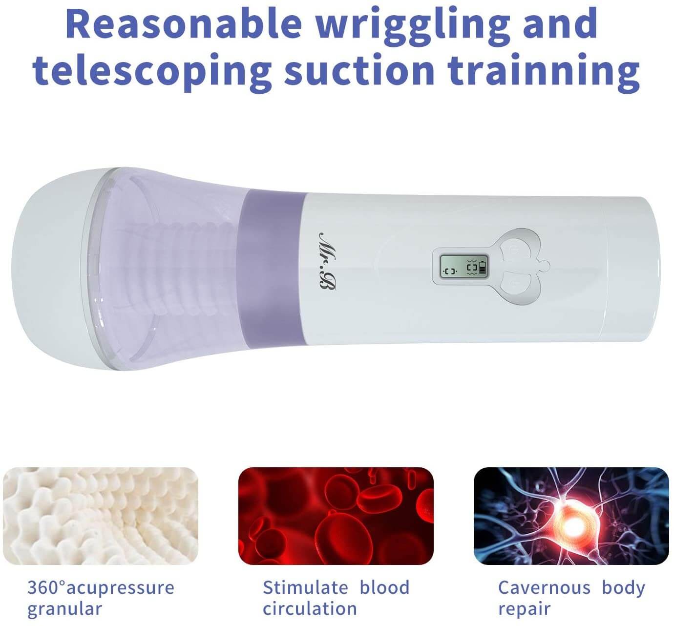 Sucking Fleshlight Penis Suction Toy Wriggling Thrusting Voice Toy