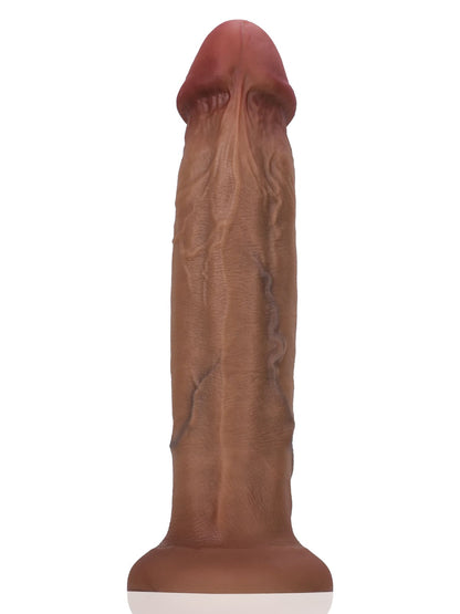 Simon L 11" X 2.5" Soft Brown Realistic Huge Thick Suction Cup Dildo
