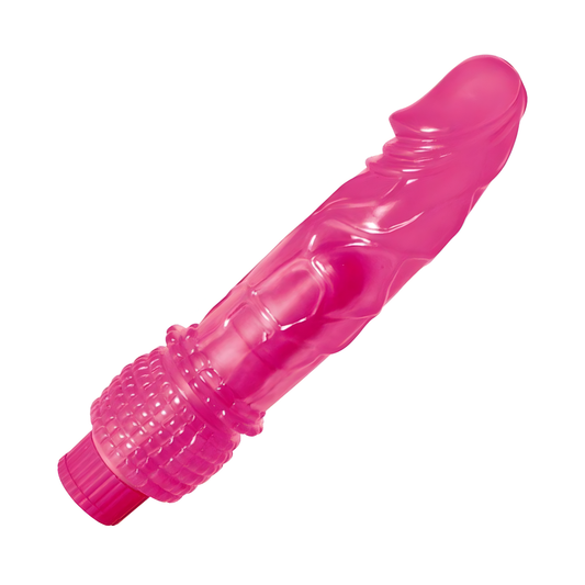 Vibrating Jelly Dong - Tickler Ring at the Base Teases with Each Thrust!