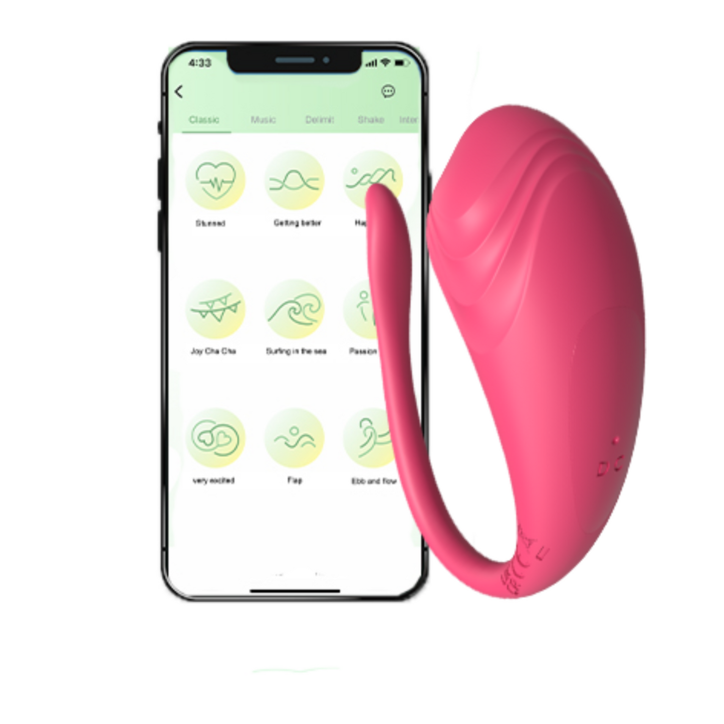 Vibrating G-Spot Egg Massager with Bluetooth App Control