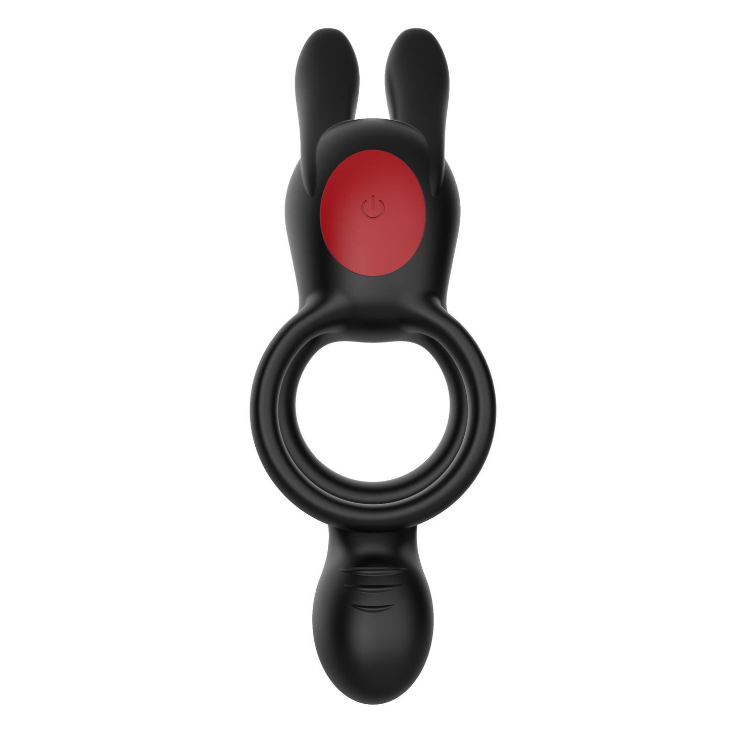 Vibrating Silicone Bunny Dual C-Ring - Penis, Clit, and Scrotum Vibes!