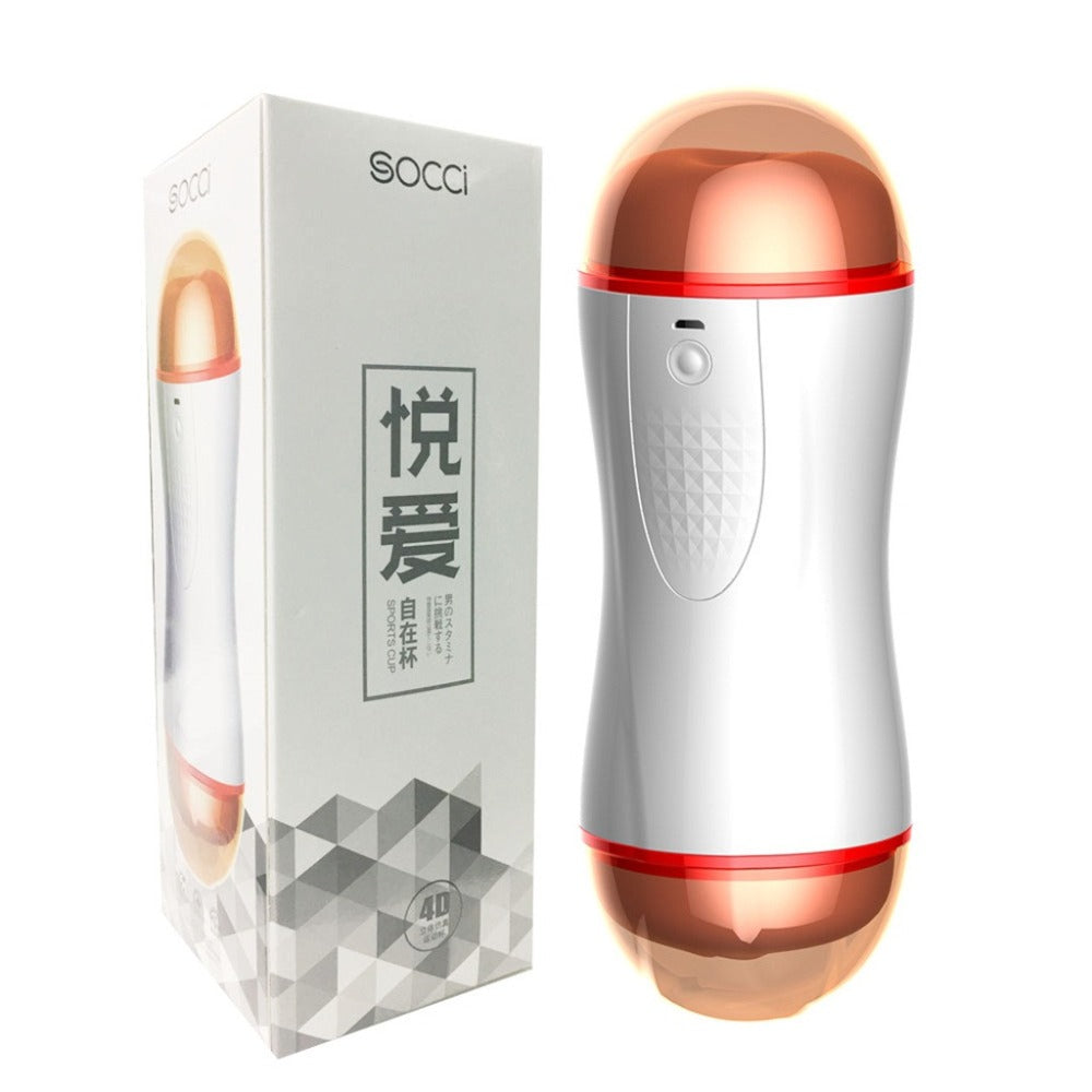 Electronic Pocket Pussy Ass Stroker Intelligent Sound 5D Toy