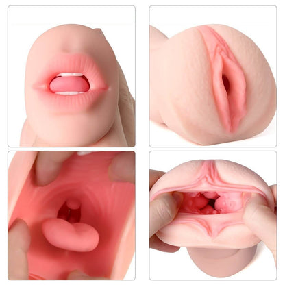 3D Realistic Oral Blow Job Deep Throat  Vagina Pocket Pussy Stroker