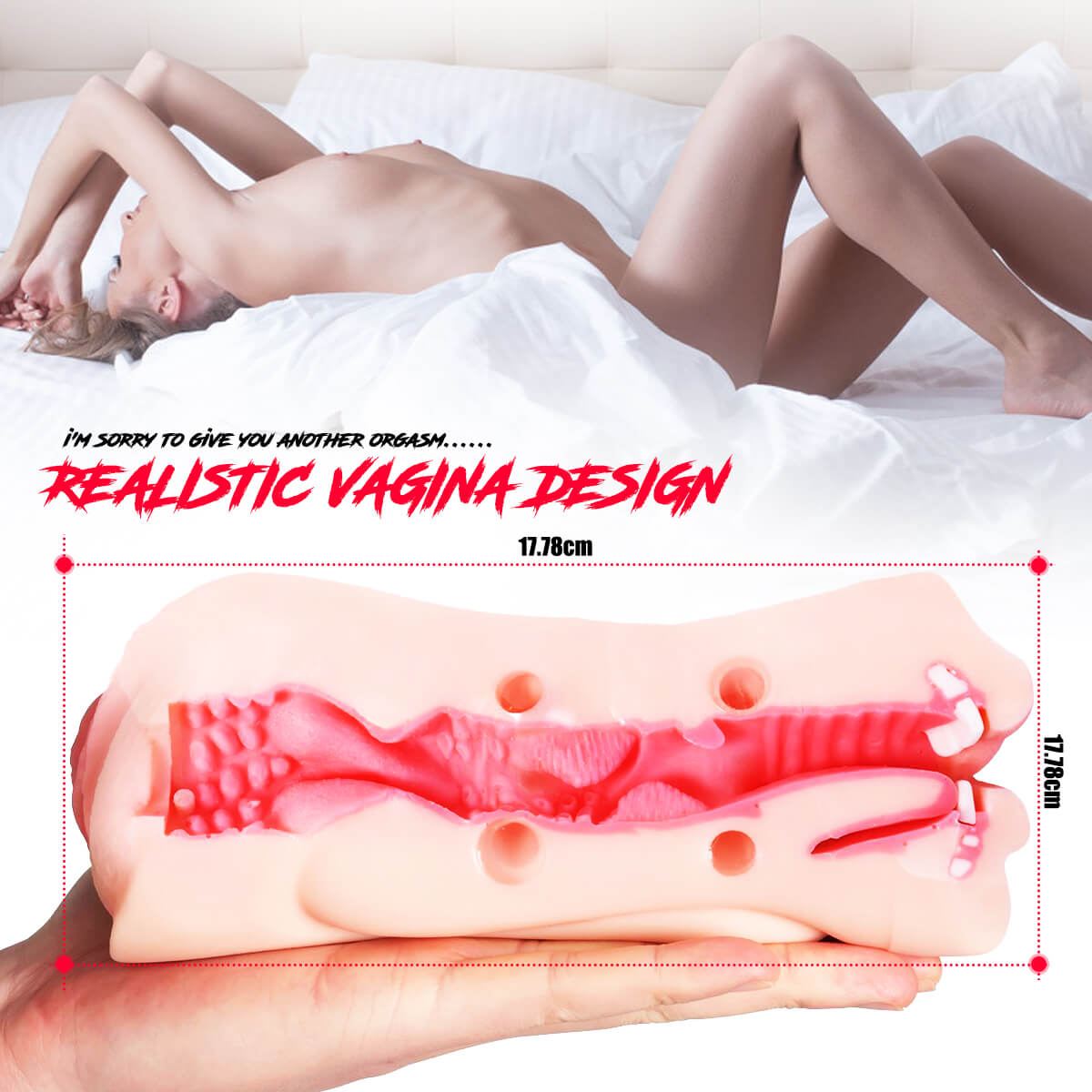 3D Realistic Oral Blow Job Deep Throat  Vagina Pocket Pussy Stroker