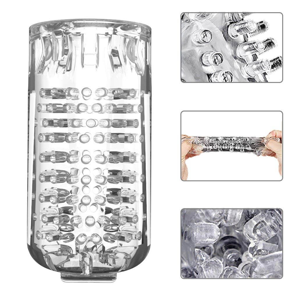 Auto Rotation 10 Sounds Vaginal Suction Cup Rechargeable Male Masturbator