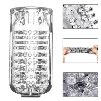 Auto Rotation 10 Sounds Vaginal Suction Cup Rechargeable Male Masturbator