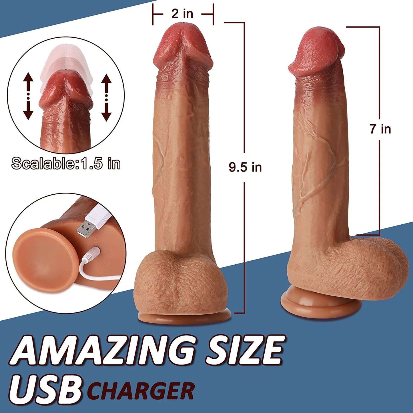10 Inch Silicone Vibrating Dildo for Women – Buy Online, Available in UAE