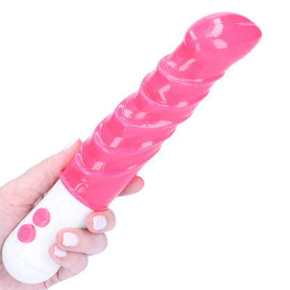 Temptation Thick Rippled Vibrating Dildo